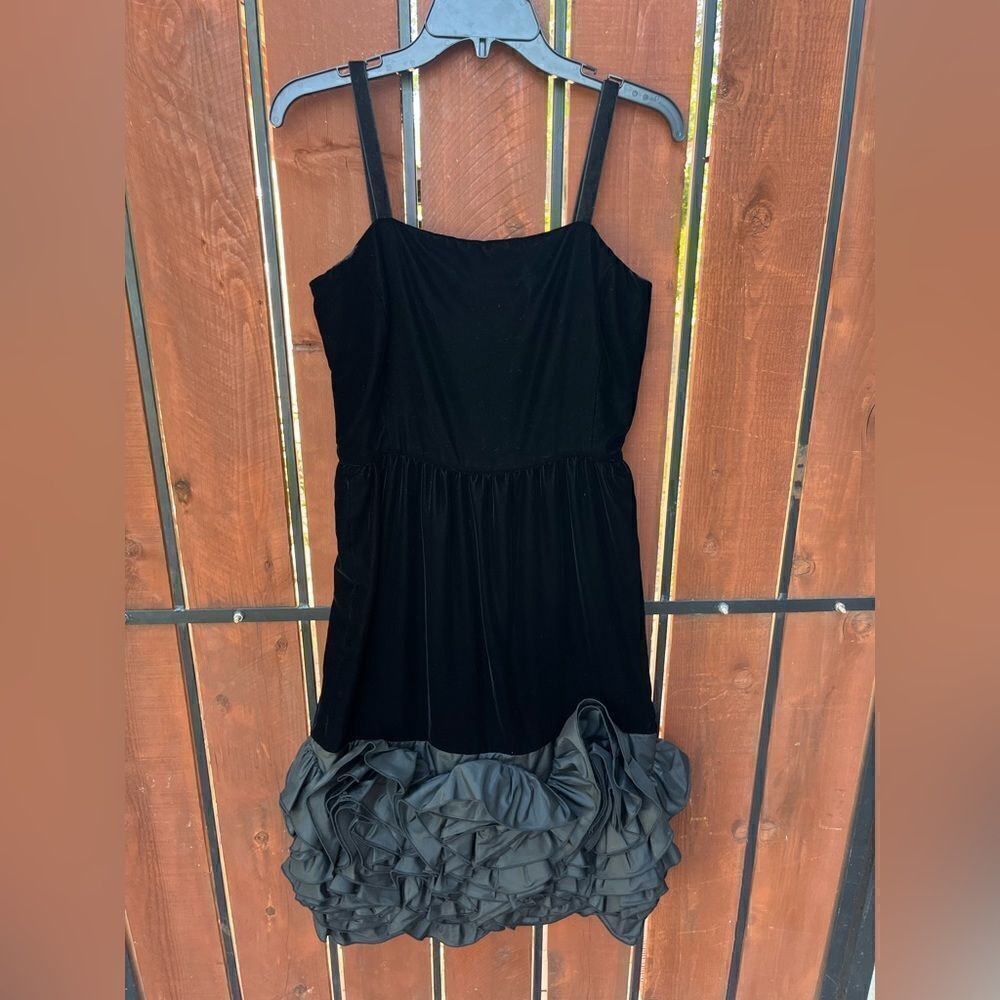 Vintage Oscar de la Renta Velvet Dress 80s